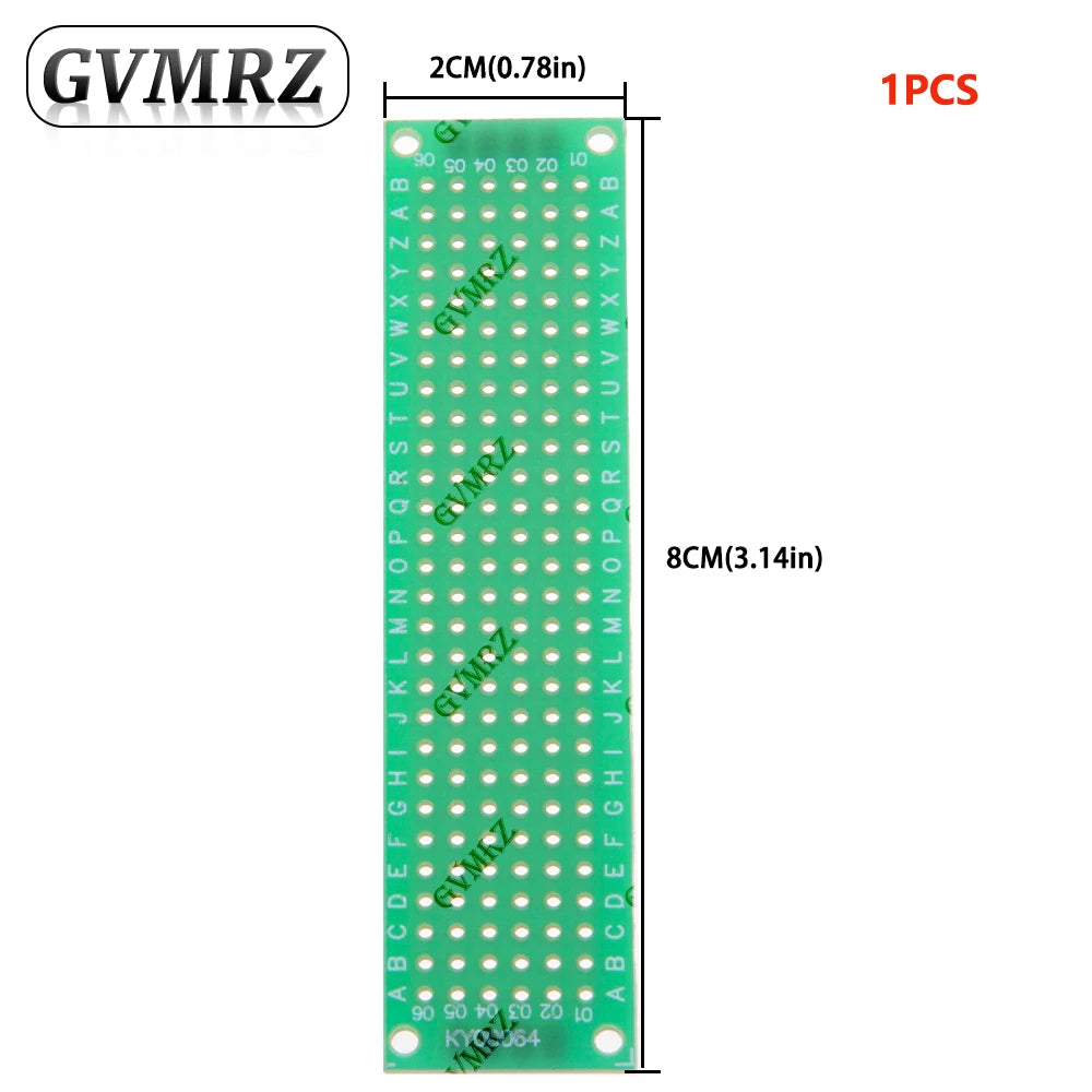 Single Sided Green PCB Prototype Board Universal Through Hole Perfboard for DIY Electronic Projects