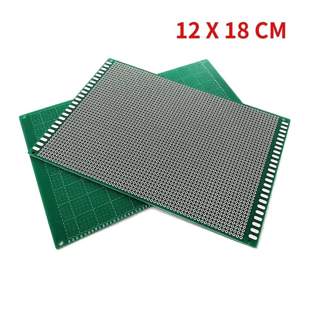 5PCS PCB Board Kit Single Sided PCB 2x8 3x7 4x6 5x7 6x8 10x10 10x15 10x22 12x18 15x20cm Breadboard Plate DIY Soldering Project