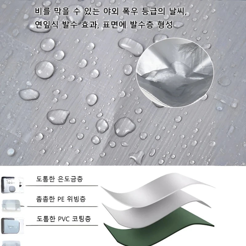Thickened Sunshade Tarpaulin Truck Outdoor Sunscreen Tarpaulin Waterproof Double Silver Thickened Sunshade Cloth Rainproof Cloth