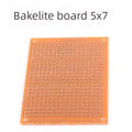 50pcs 5x7cm Single Side PCB Prototype Board Bakelite Universal Paper Breadboard Stripboard for DIY Arduino Project 5x7 CM