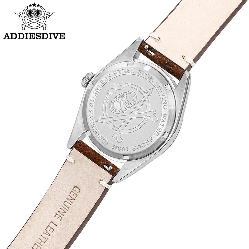 ADDIESDIVE 36MM 200M Waterproof Sapphire Glass Watches C3 Retro Super Luminous 316L Stainless Steel Women's Quartz Wristwatches