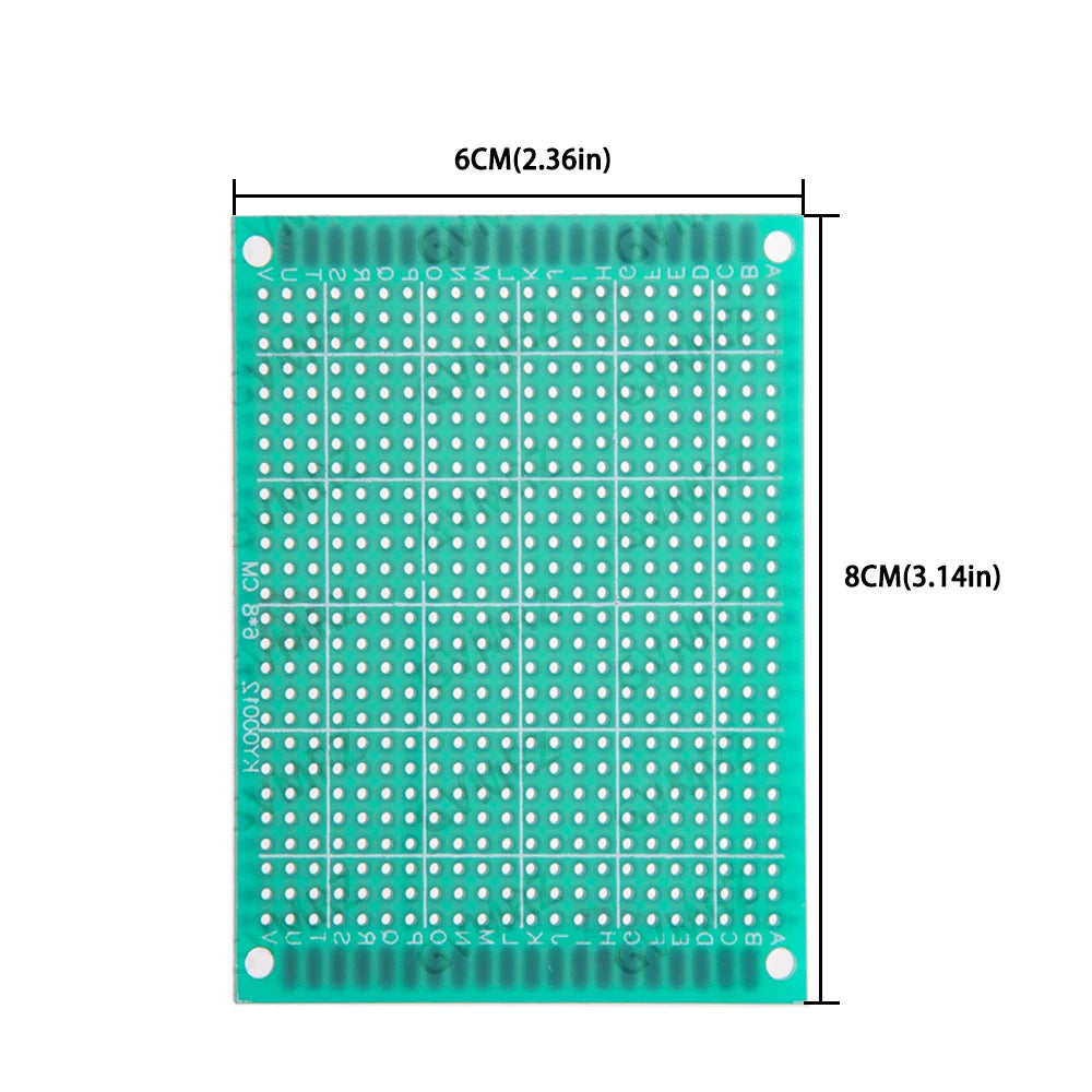 1PCS/5PCS  Single Sided 4x6cm 3x7cm Green PCB Prototype Board Universal Through Hole Perfboard for DIY Electronic 2x8cm