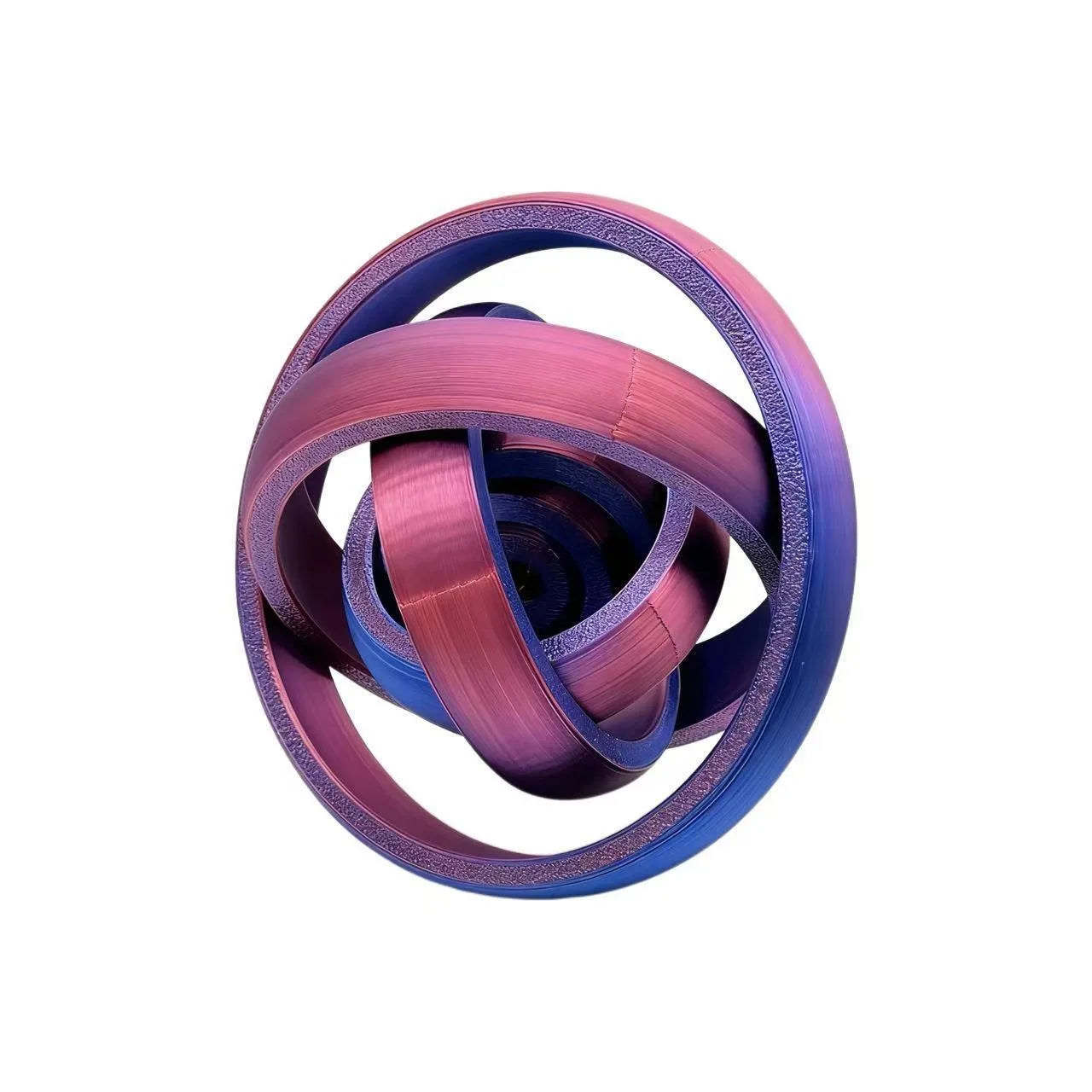 3D Printed Novelty Spinning Finger Ring, Adult Fidget Toy, Mini Creative Finger Spinner, Featuring Rotational Gyroscope Design