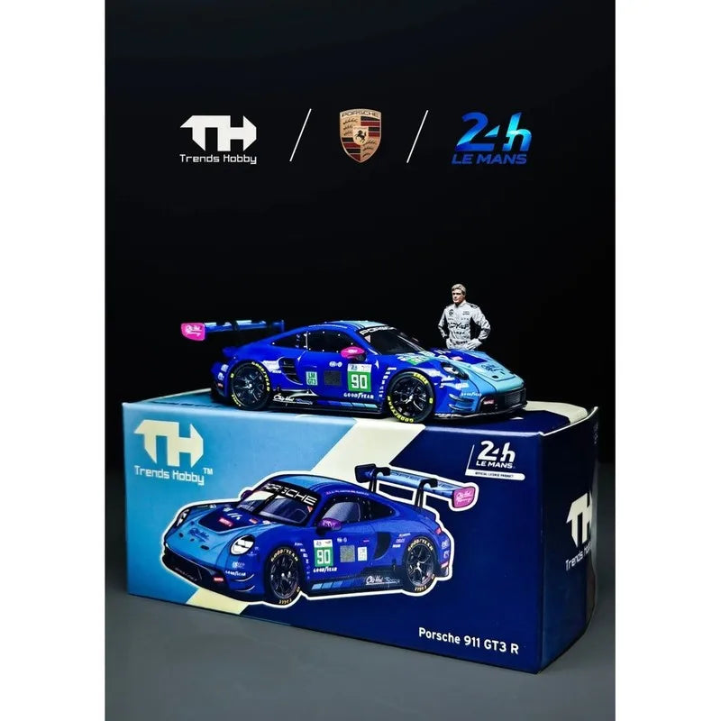 Trends Hobby-TH 1/64 Porsche 911 GT3 R LeMan 24H 2025 Diecast Car Model Alloy Simulation Collection Toy Gift For Boys#peetyeee