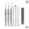 7/8Pcs Blackhead Remover Kit Professional Blackhead  Needle Skin Care Tools Stainless Steel Pimple Extraction Tools