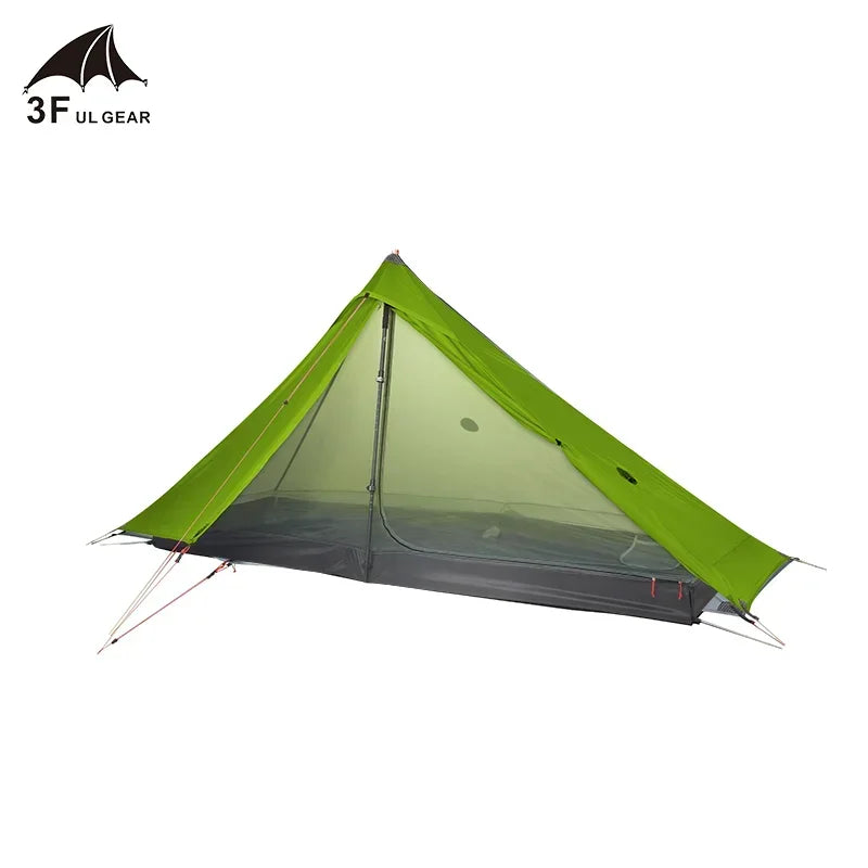 3F UL GEAR Official Lanshan 1 Pro Tent Outdoor One Person Ultralight Camping Tent 3 Season Professional 20D Silnylon Rodless