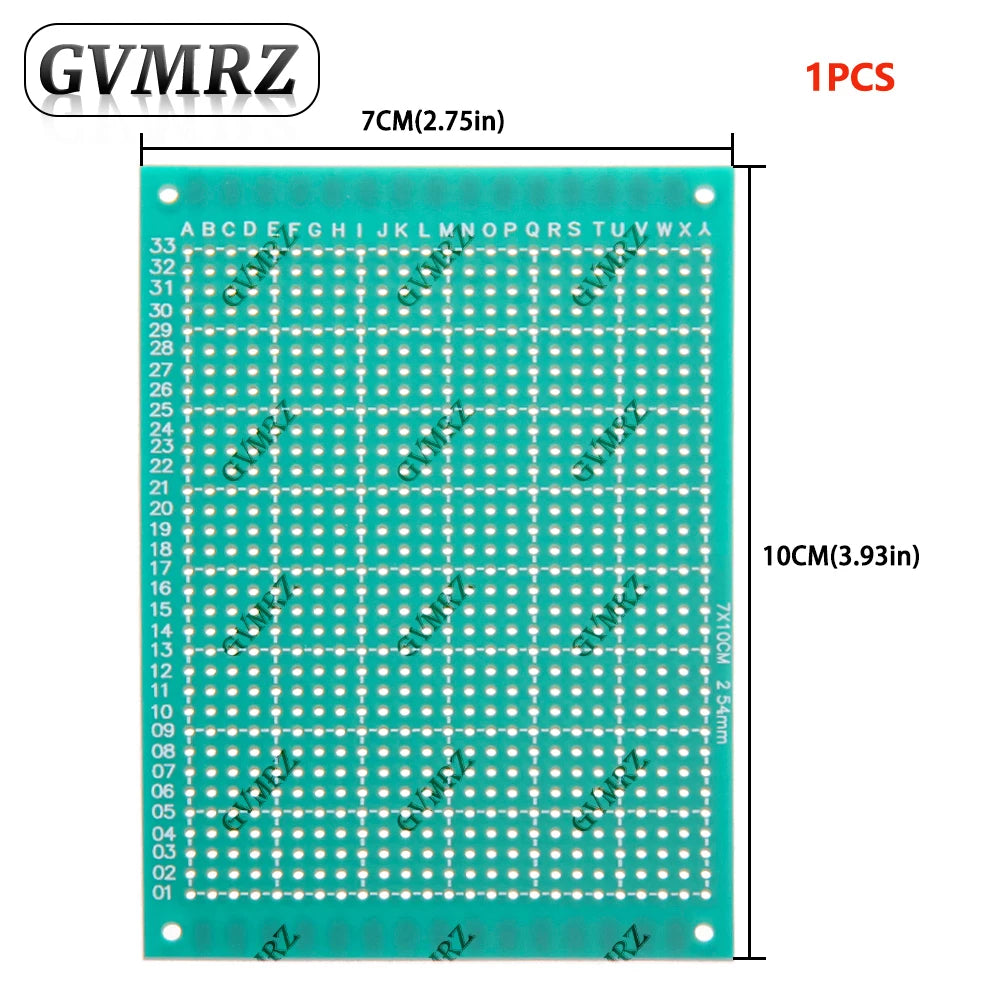 Single Sided Green PCB Prototype Board Universal Through Hole Perfboard for DIY Electronic Projects