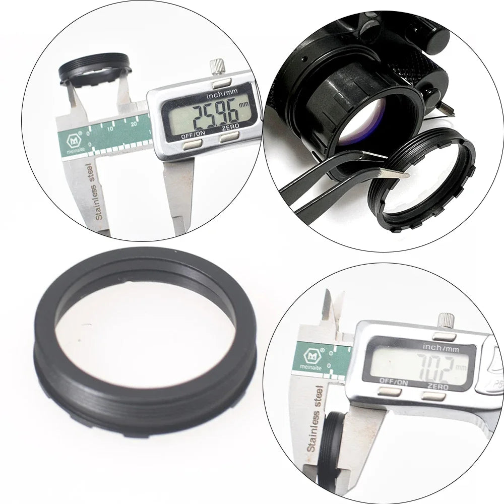 Tactical CNC Night Vision Anti-Impact PVS14 Lens Protective Lens Lif Thread BB Protective Lens