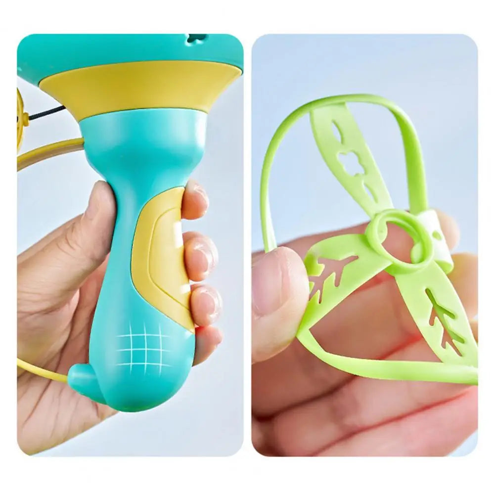 Childrens Toy HandThrow Catch Frisbees Frog Catapult Outdoor Game Set Toy for Garden Party Birthday and Holiday Gifts