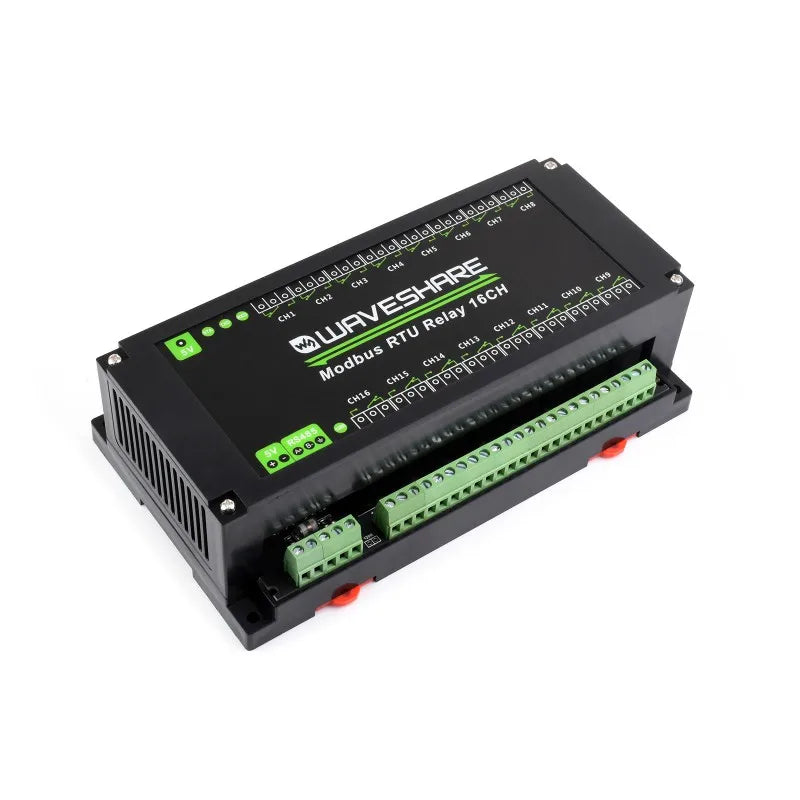 RS485 interface 5V Modbus RTU 16 Channels Relay Module remote control board card plate for home automation electric motor device