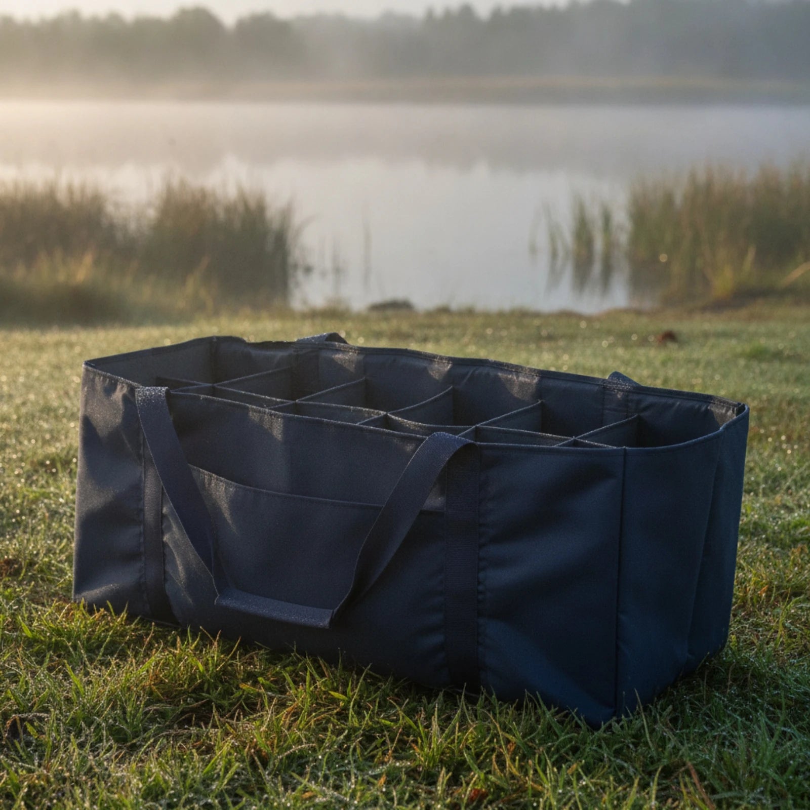 Duck Decoy Bag with Dividers Open-Top Waterfowl Decoy Bag Carrier Heavy-Duty Organized for Waterfowlers, Hunting Blinds