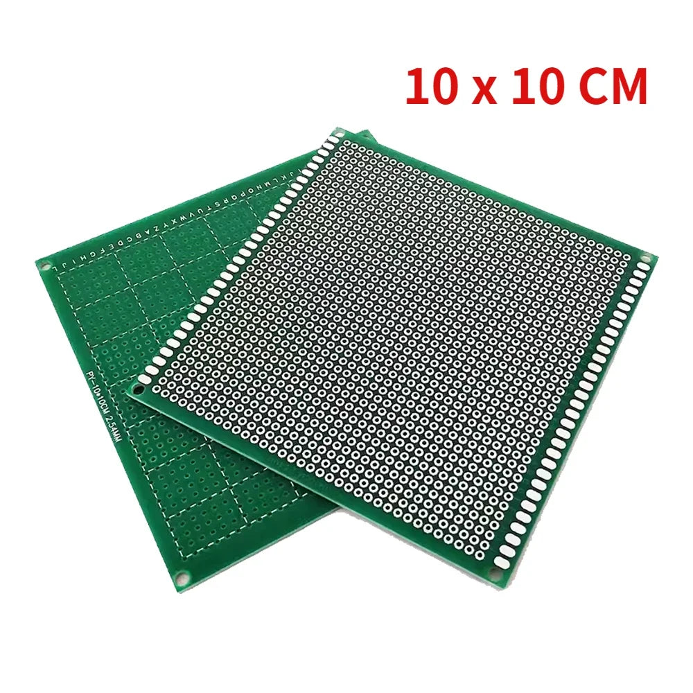 5PCS PCB Board Kit Single Sided PCB 2x8 3x7 4x6 5x7 6x8 10x10 10x15 10x22 12x18 15x20cm Breadboard Plate DIY Soldering Project