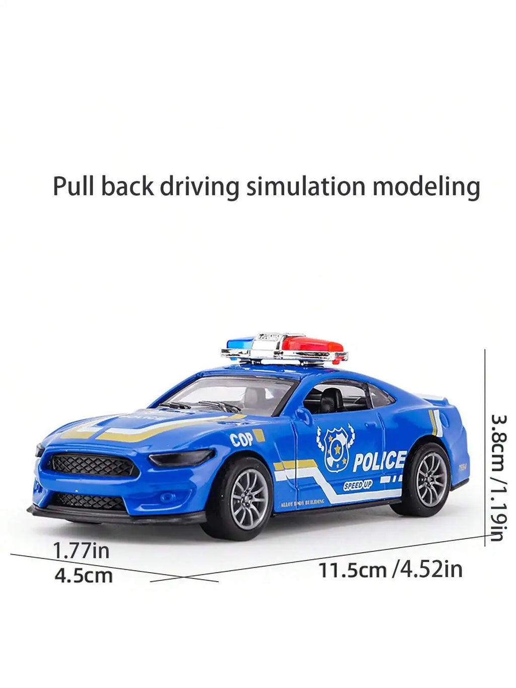 Casting Alloy Model Car Pullback Function Non-Opening Doors Diecast Vehicle Collectible Toy for Kids