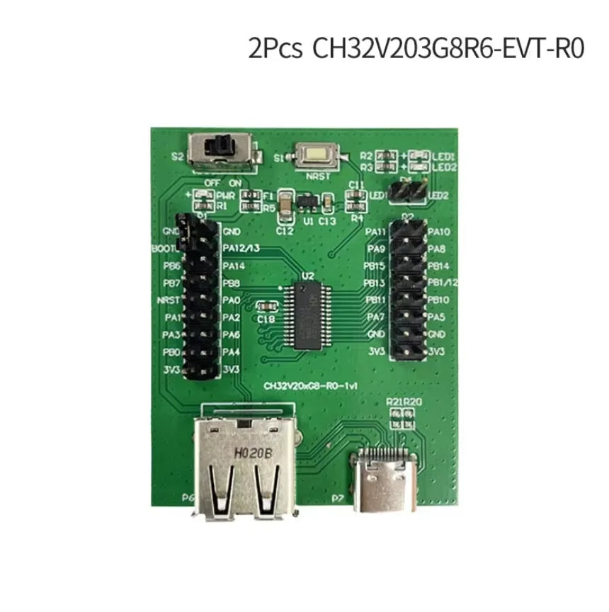 2Pcs/Lot CH32V203 Evaluation Board low-power consumption small-medium capacity
