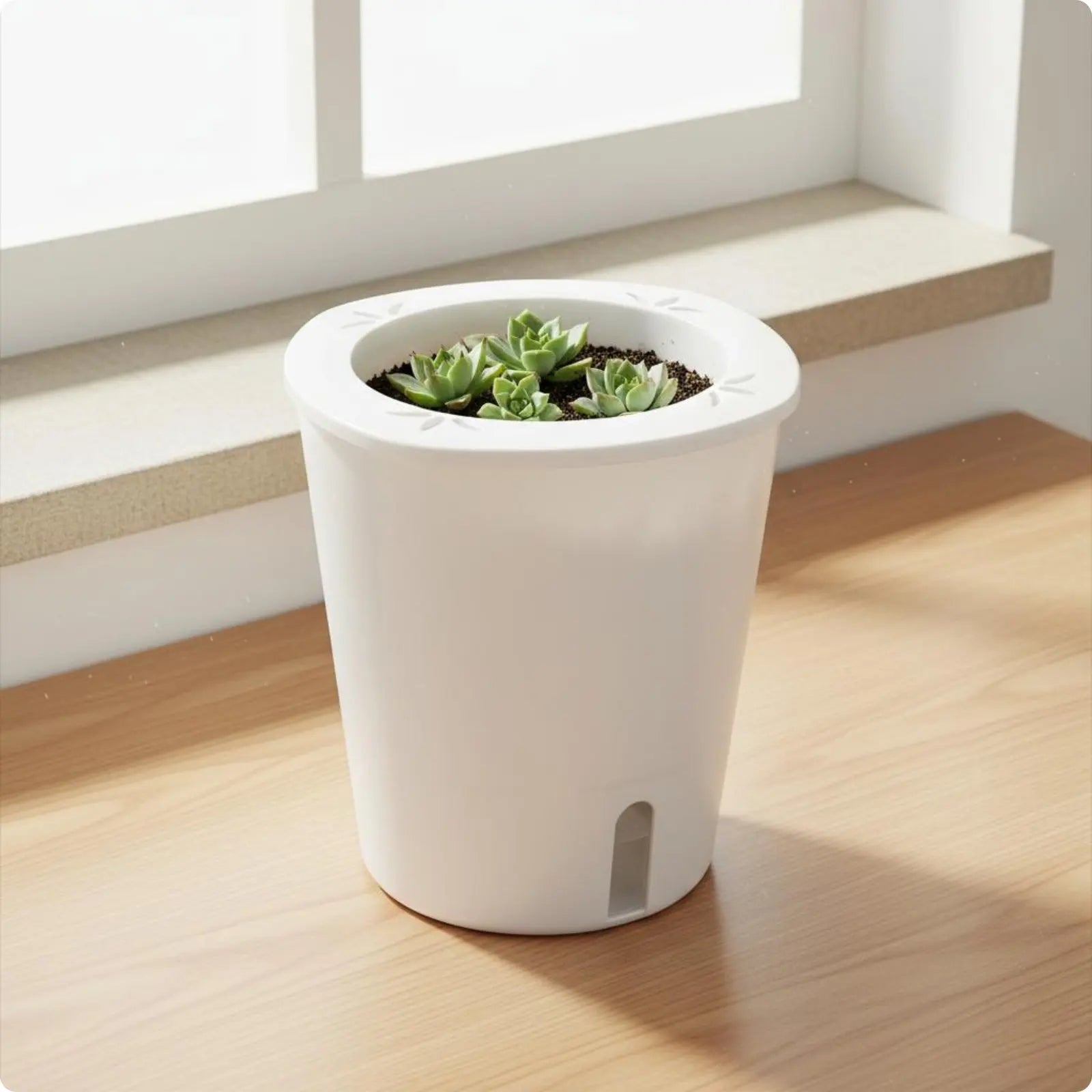 Self Watering Planter Large Size Self Watering Pot Water Reservoir Planter Hydroponic Garden Container Lightweight for Outdoor