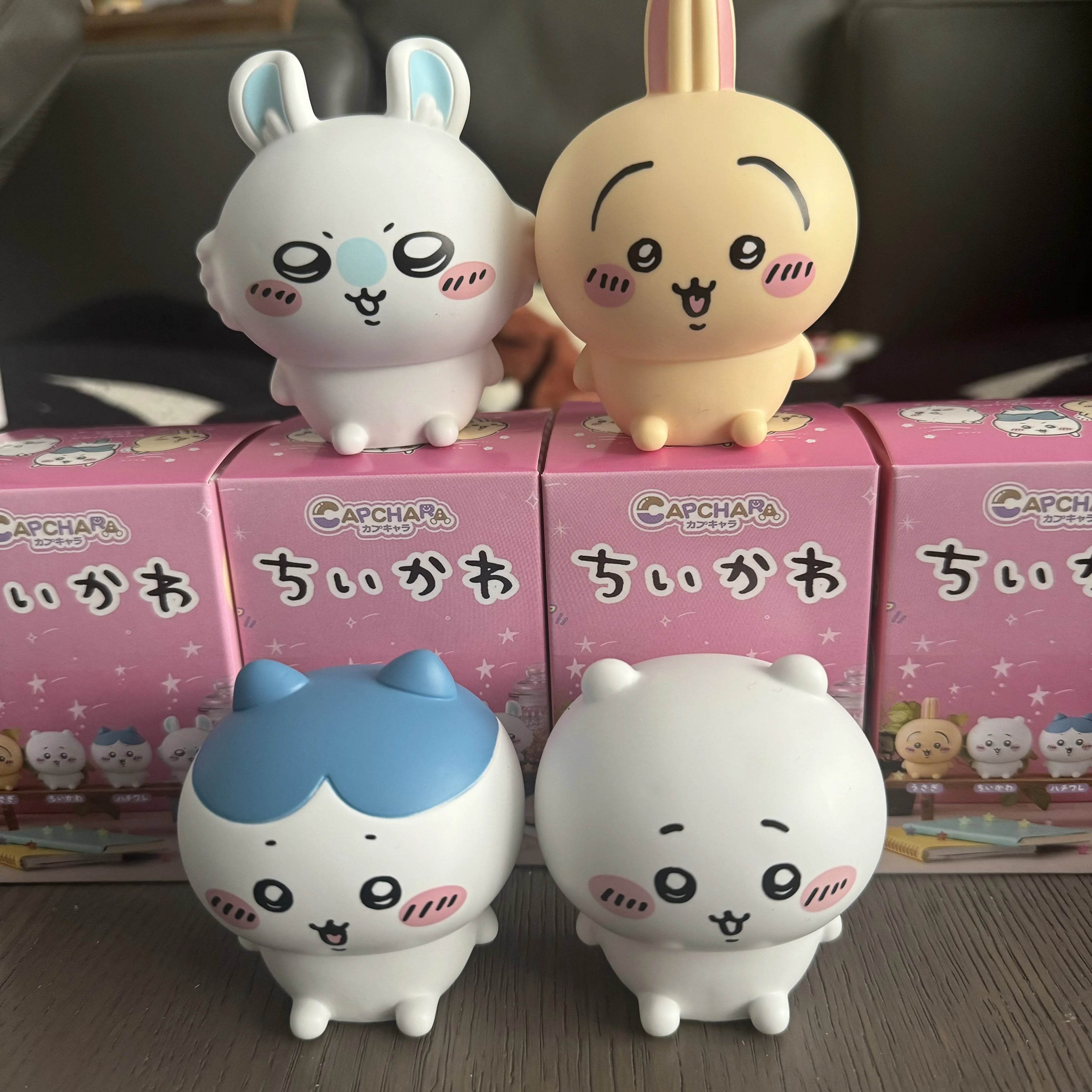 yiji Cute Cartoon Figures Kawaii Capchara Model Mini Toys Desktop Decor Collectible Ornaments Gift for Kids Girls Friends