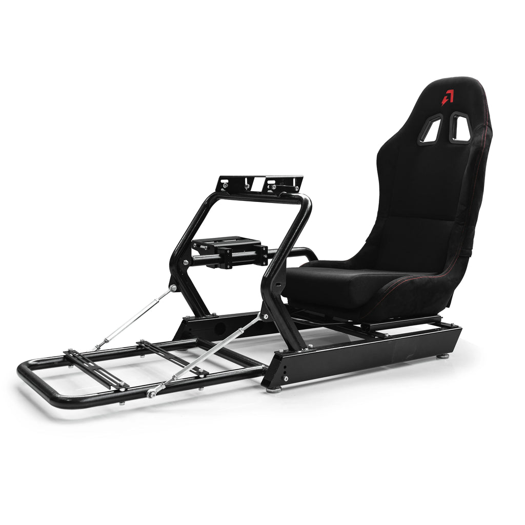 AZRACING INSPIRE Sim Racing Cockpit Standard Seat Version - 7 Years of Sim Racing Expertise, Heavy-Duty High-Carbon Steel Frame,