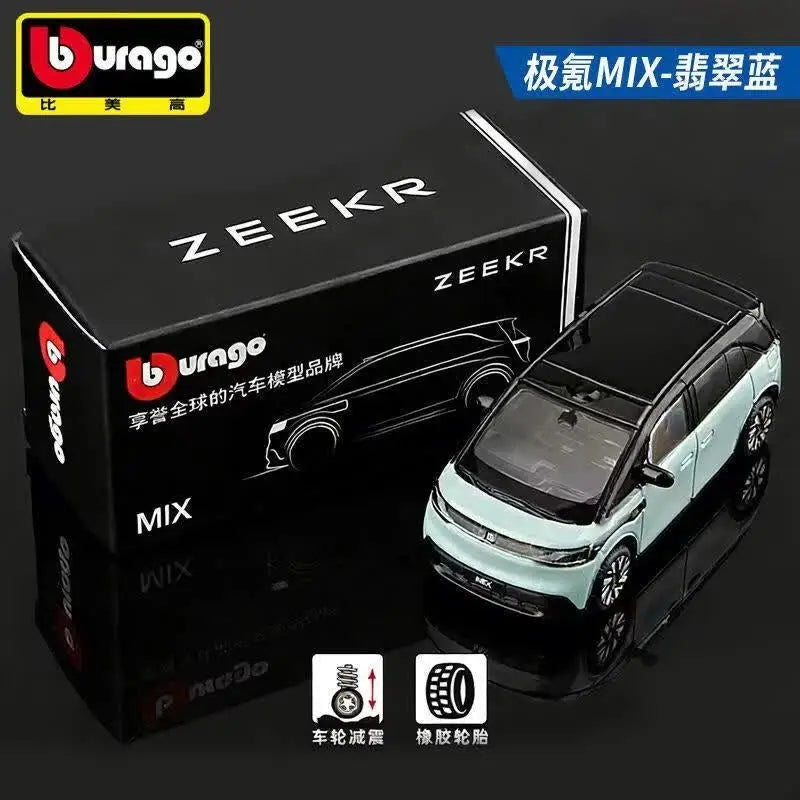 Bburago Diecast 1:64 ZEEKR Alloy Car Model Voyah Collectibles Car Model Holiday Gifts Toys Classic Souvenir Gift