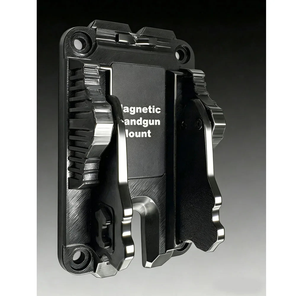 Tactical Portable Magnetic Gun Holder Quick-Pull Hidden Design for Cars & Homes Defened - Adhesive Fixed Magnet Bracket