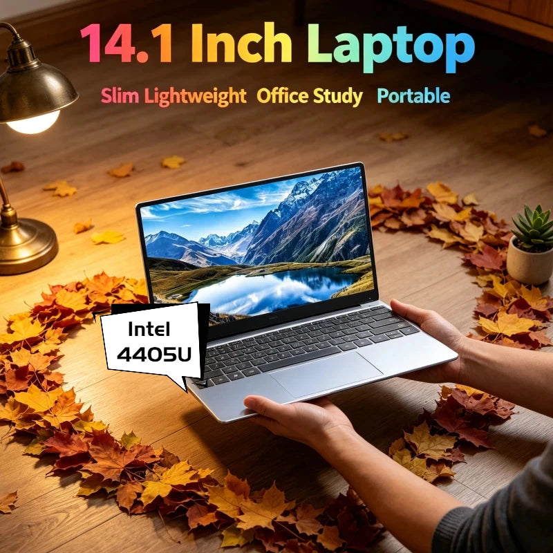 Intel 4405U Durable 15.6" Portable Laptop Windows11 Notebook 32GB DDR4 2TB SSD Pc Gamer Office Computer