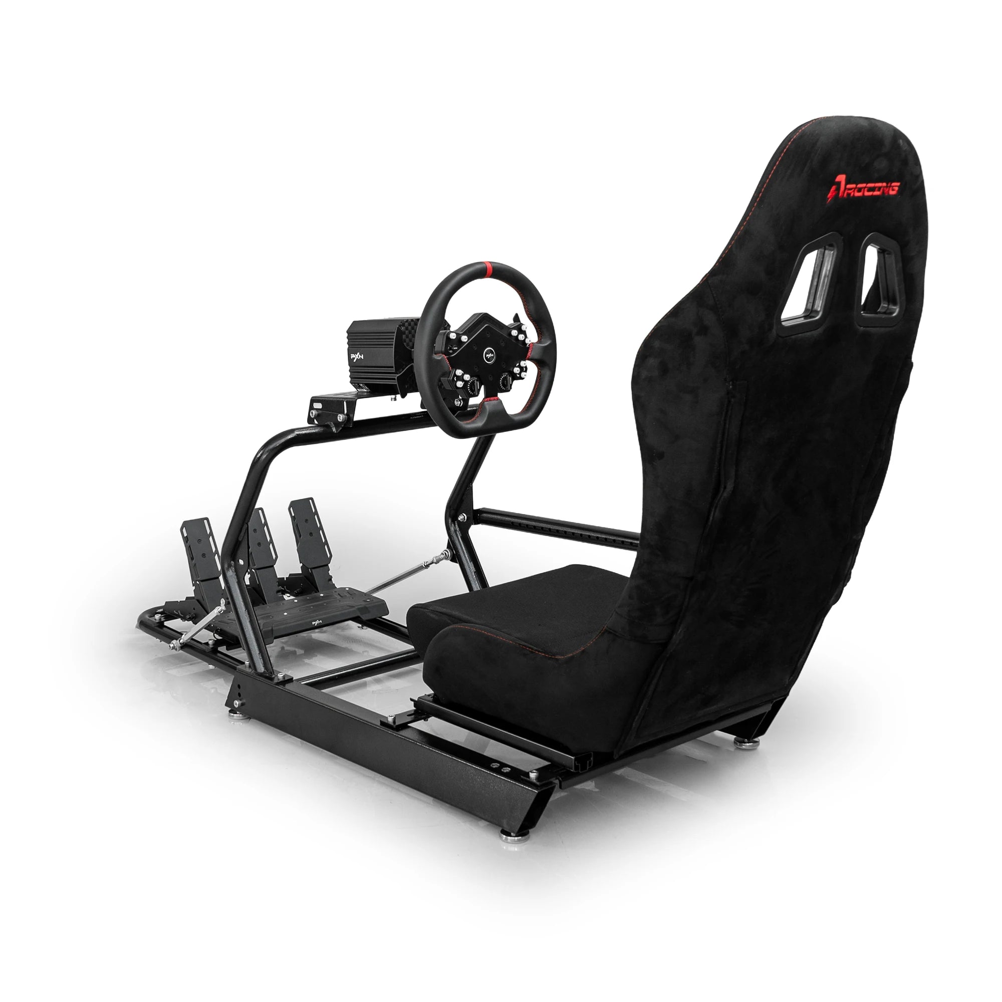 AZRACING INSPIRE Sim Racing Cockpit Standard Seat Version - 7 Years of Sim Racing Expertise, Heavy-Duty High-Carbon Steel Frame,
