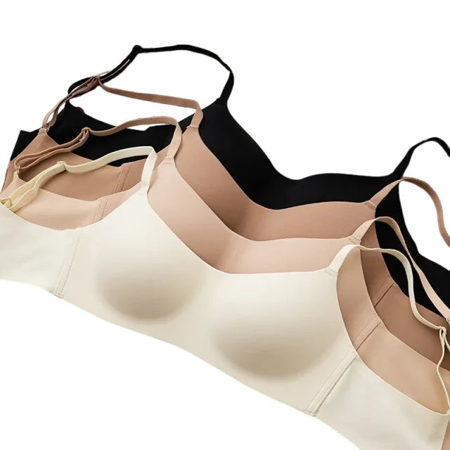 KUCLUT  Seamless Half Cup Bra Smooth Surface Top Support Thin And Comfortable Without Steel Ring Bra One Piece Seamless Half C