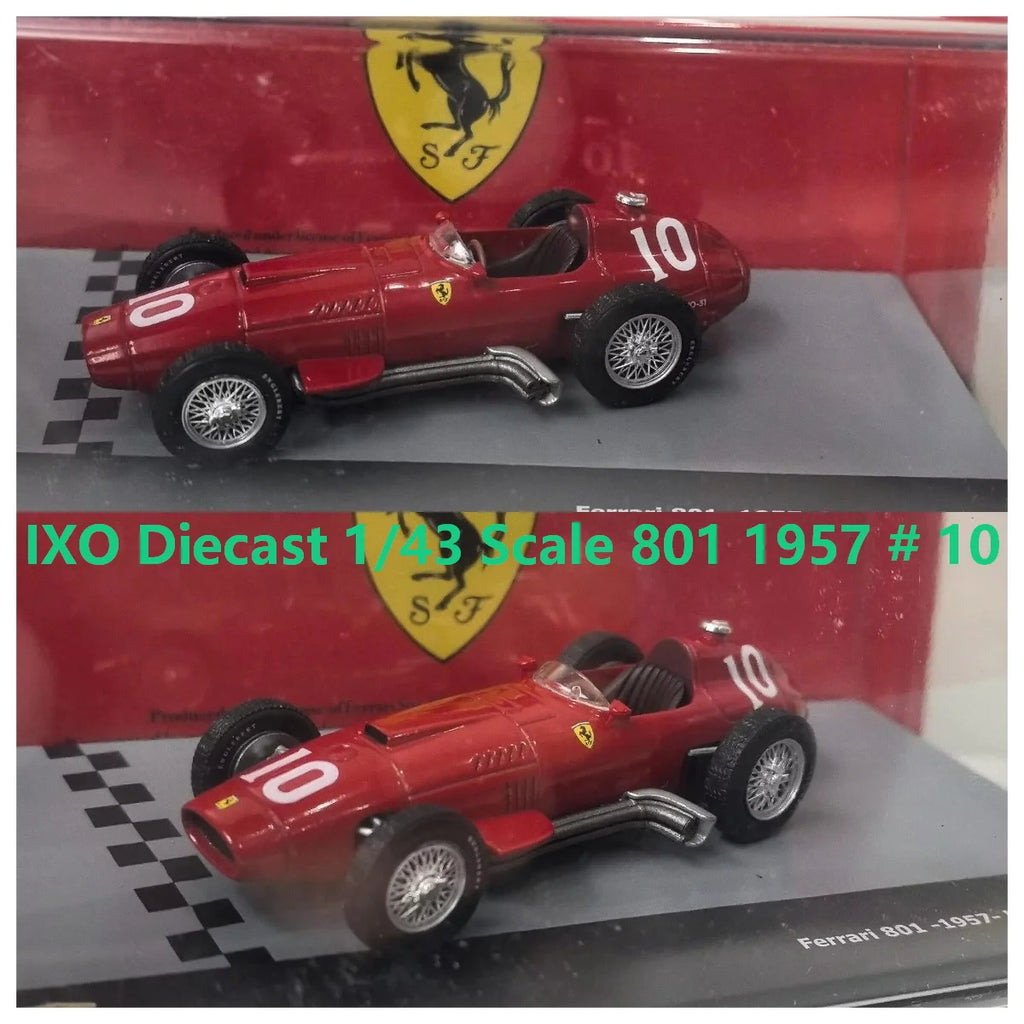 IXO Diecast 1/43 Scale 801 1957 # 10 F1 Formula Racing Car 44 Alloy Car Model