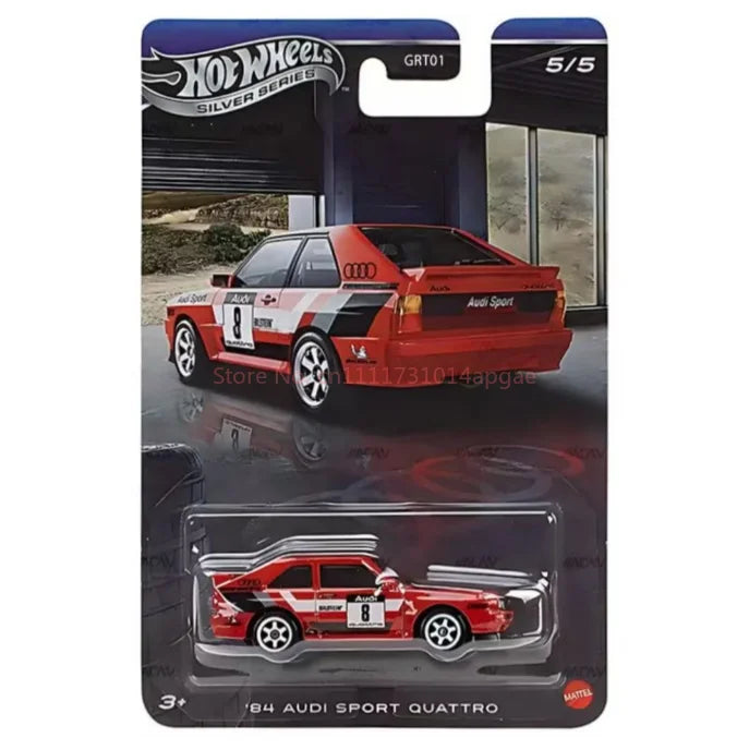 Hot Wheels Grt01 Silver Standard High-Performance Series Audi Set Audi 90 Audi R8 Alloy Car Model Models Diecast Collector Gift