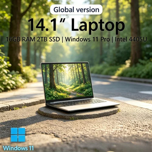 Dapper 2026 Compact 14.1 Inch Gaming PC Intel 4405U Chicthin 16GB RAM 2TB SSD 1920*1080 Windows 11 Pro Lucrative Durable Study