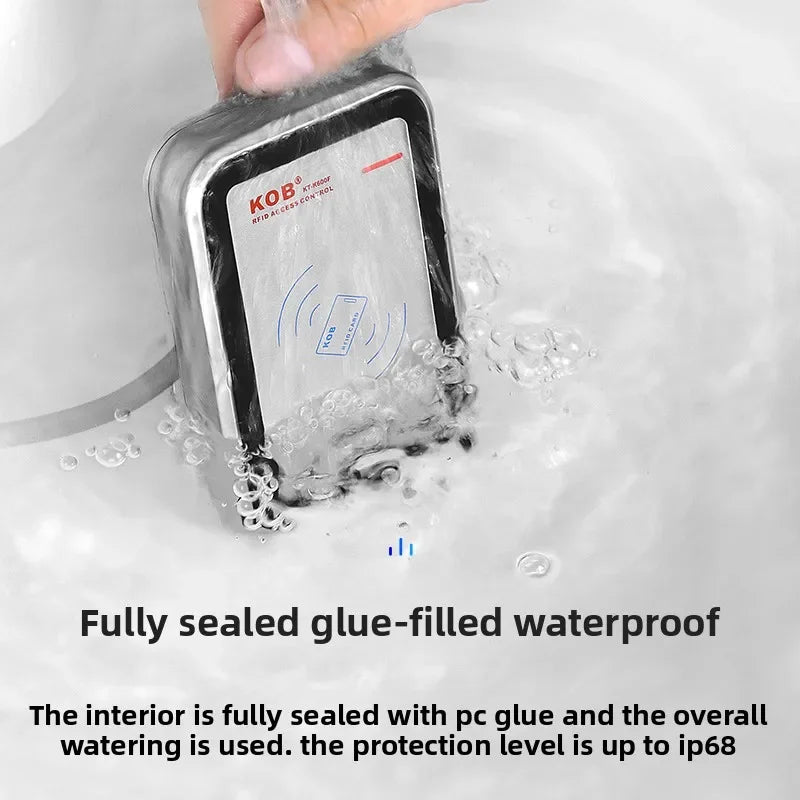 KOB outdoor ID/IC card swiping metal waterproof access control system outdoor host WG26 access control reader head
