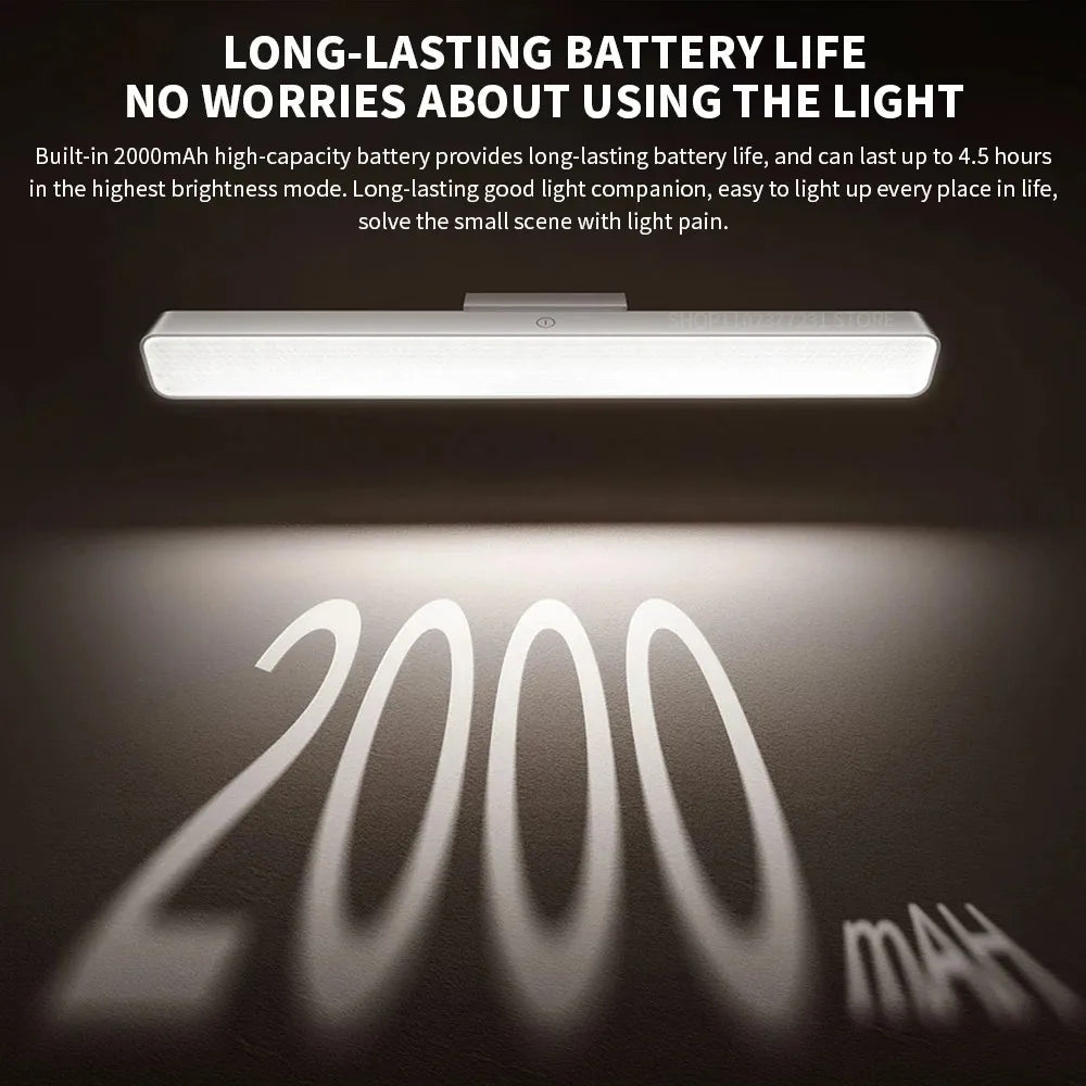 MIJIA Magnetic Reading Lamp 36cm Extended Lamp Head Ra90 2000mah Uniform Light Adjustable Lamp Head Three Gears 150lm
