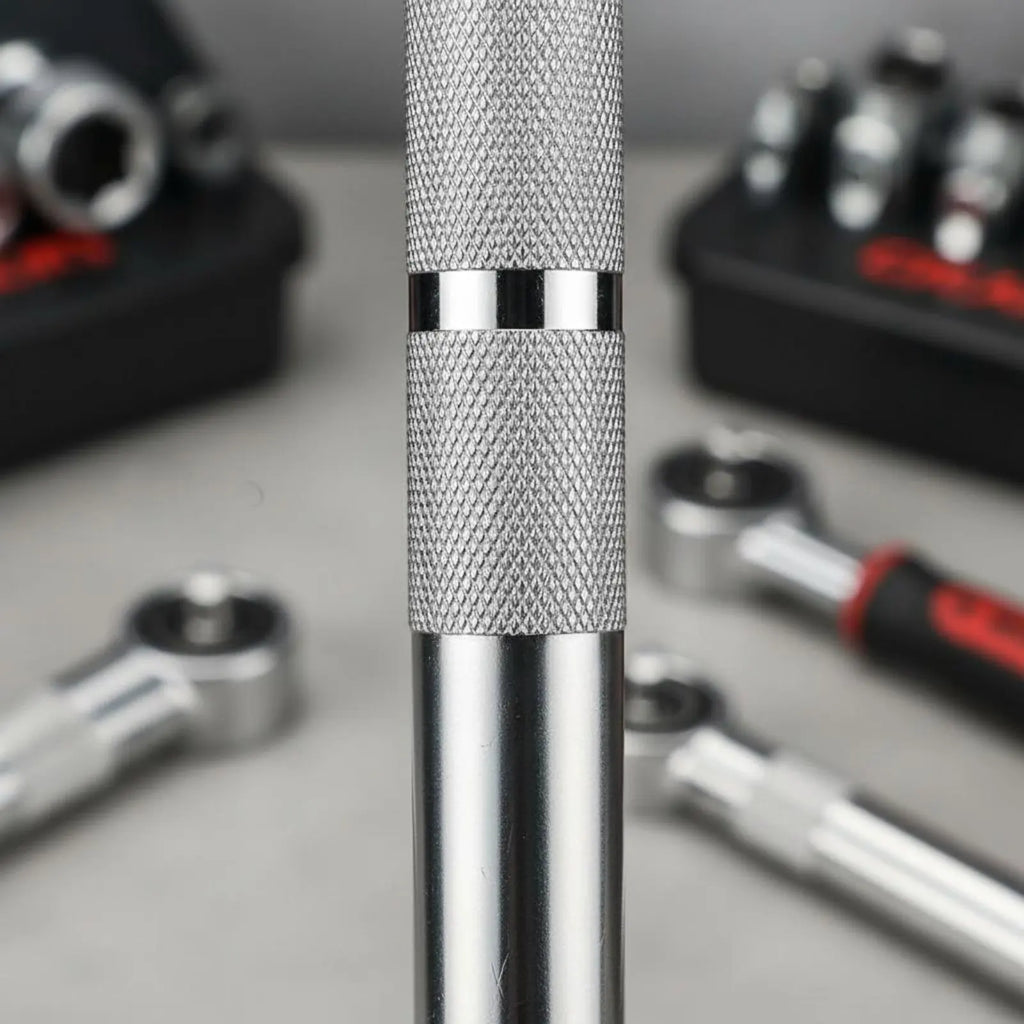 1/2 Inch Drive Reversible Ratchet High Hardness Steel Extended Ratchet Wrench Automotive Tool Non-Slip Grip for DIY Hobbyists