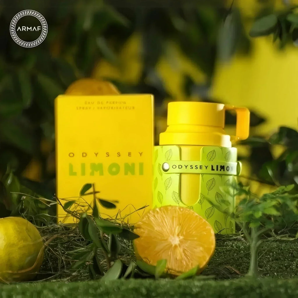 ODYSSEY LIMONI Fresh Edition Eau De Parfum for Women 3.4 fl oz (100ml), Bright Citrus Aroma, Crisp Refreshing EDP Spray, Gentle Long Wear Fragrance, Ideal Luxury Present for Outdoor & Daily Use