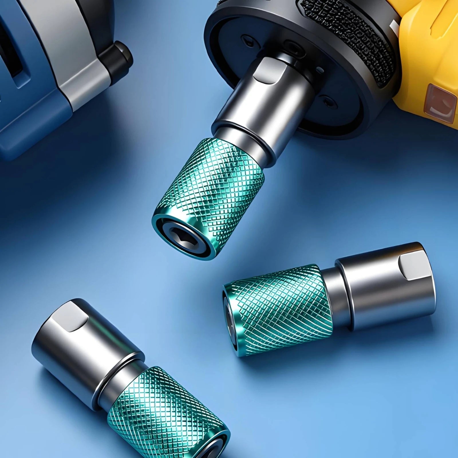 Hex Socket Adapter Quick Lock Self-Locking Drill Adapter Power Tool Accessory Metal
