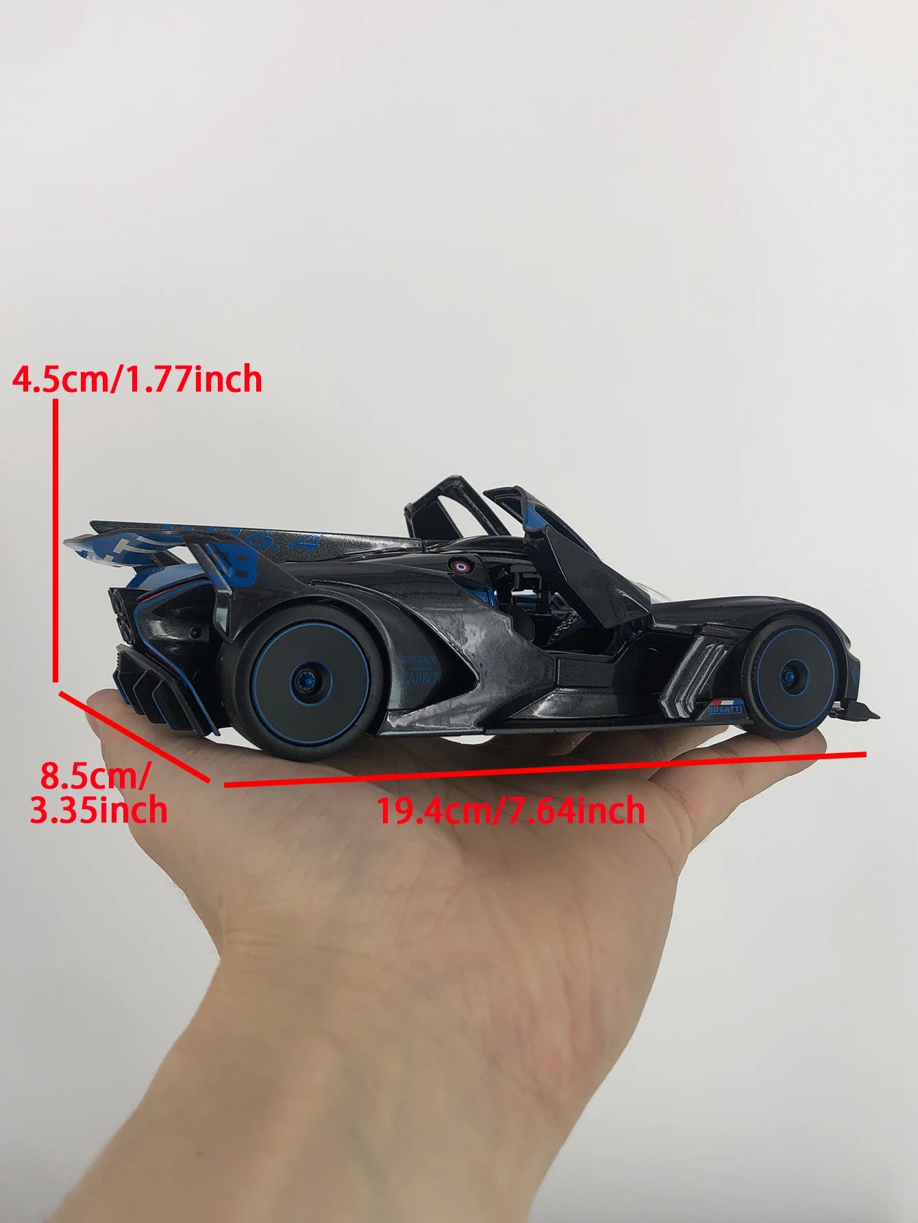 Maisto 1:24 simulation zinc alloy Bugatti Bolide model car, static ornament, metal collectible gift car