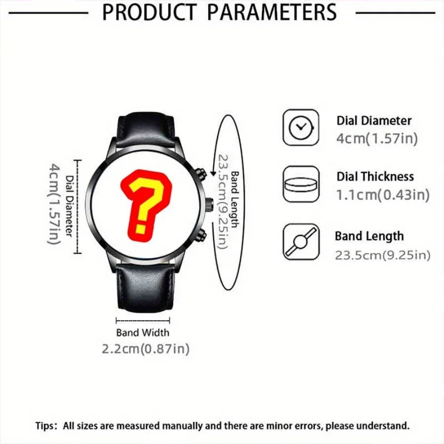 Mystery Box Buy 1 Get 3 Blind Box Random Men's 4-piece Fashion Round Dial Quartz Watches Best Family Friends Christmas New'sGift