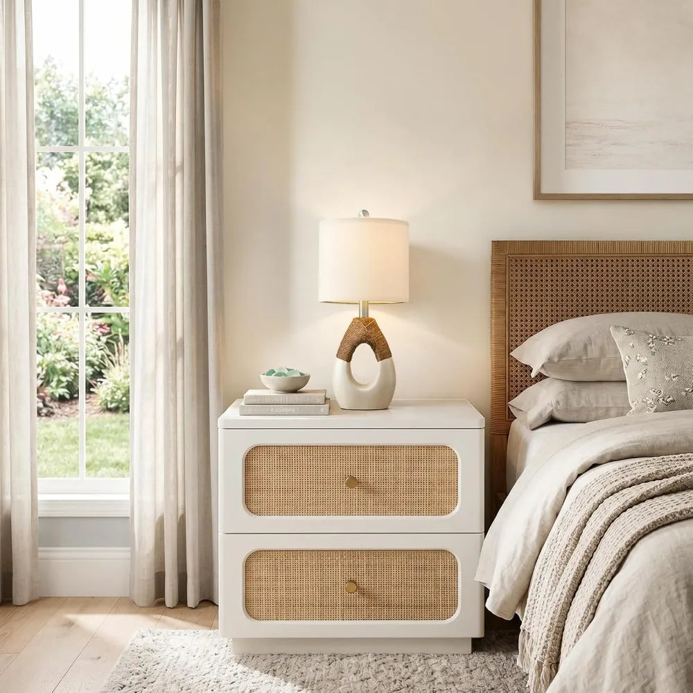 Lamps Set for Bedroom, Living Room, Nightstand Bedside, Ideal for Small Spaces