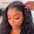 Lagos Hairline Burmese Curly Human Hair Wig 13x4 Lace Frontal Glueless Wig Human Hair Spiral Curls Deep Wave Wigs For Woman
