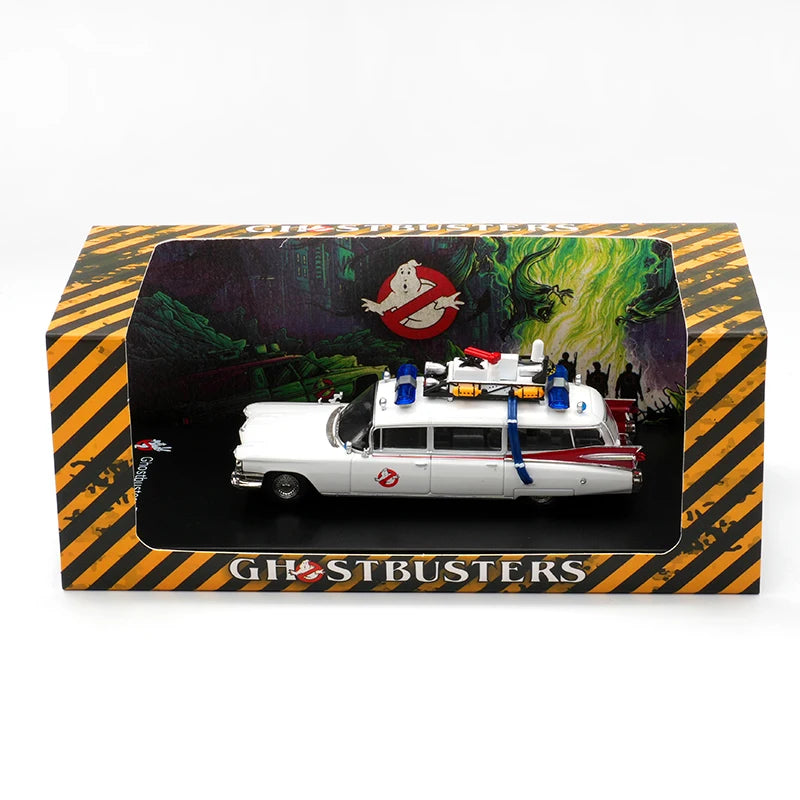 YS In Stock 1:64 NEW Ghostbuster Miller Meteor 1959 Ecto-1 Diecast Car Model Collection ToYS
