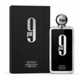 Afnan 9 PM Men Eau De Parfum Transparent Square Bottle Silver Round Cap Luxury Arabian Woody Scent Long Lasting Fragrance 100ml Mens Cologne Perfume Gift Set For Male