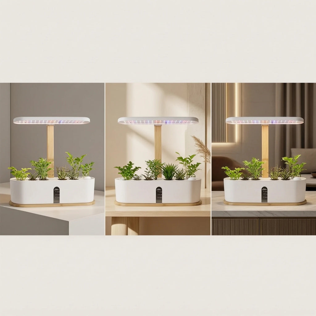 Hydroponic Planter with LED Grow Illumination areaSaving Indoor Hydroponic Garden Indoor Garden with LED Grow Light Fresh Slim