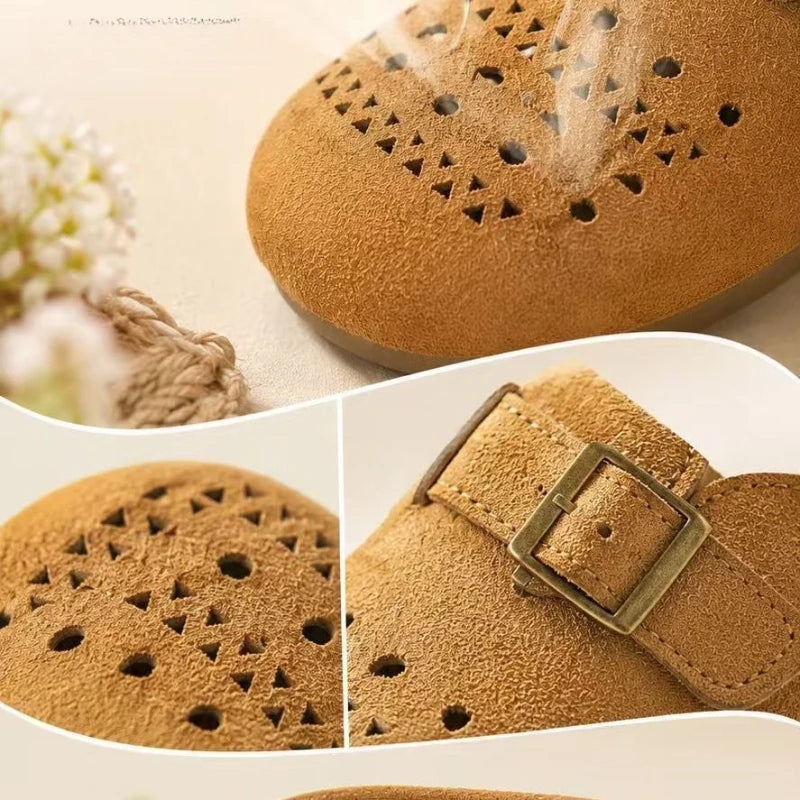 Women's Summer Thick Bottom Slip-On Sandals Open-Toe Platform Clog Shoes round Toe Convenient Glue-Welding Process Outdoor Footw