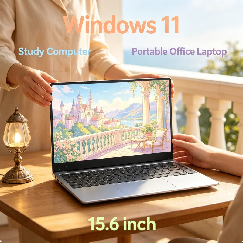 Versatile Tough 15.6" Intel I9-9900 Windows11 Notebook 32GB DDR4 2TB SSD Portable Office Gamer PC