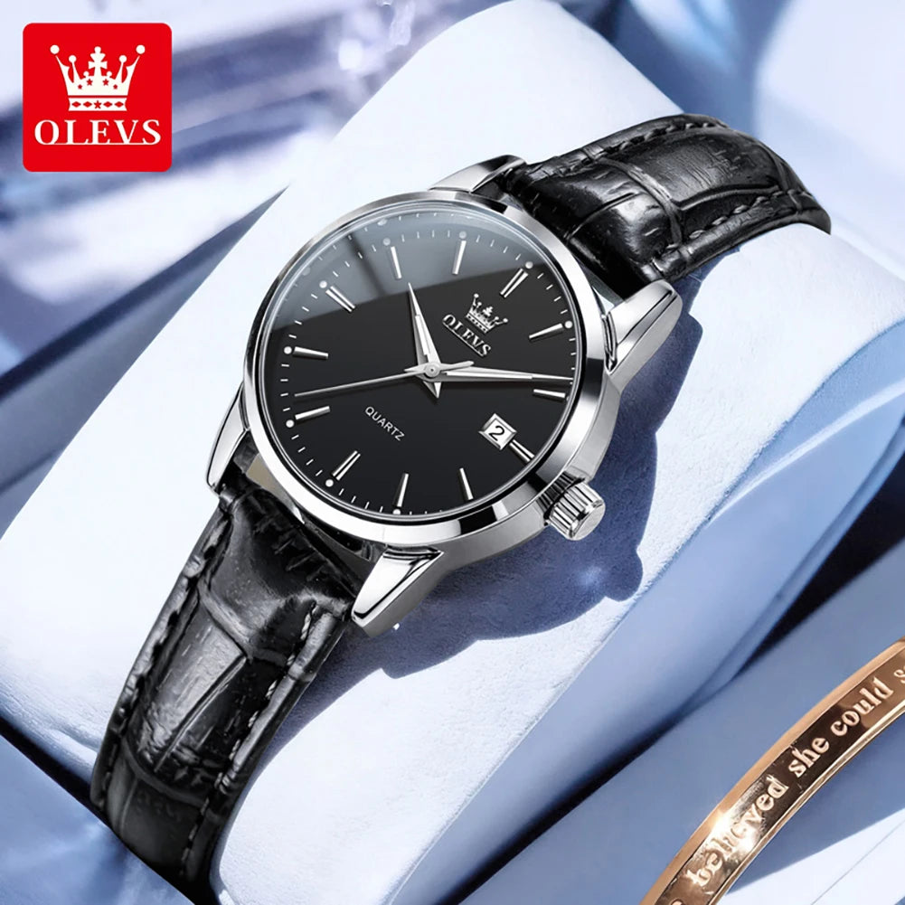 OLEVS 6898 Women Watch Original Quartz Watches Waterproof Luminous Date Watch Bracelet Set Ladies' Gift 2026 New Color Reloj