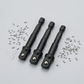 3 Pieces 1/2 Socket Adapter Cr-V Steel 3/8 Socket Adapter Power Tool Accessory Forged Compact for Screwdrivers
