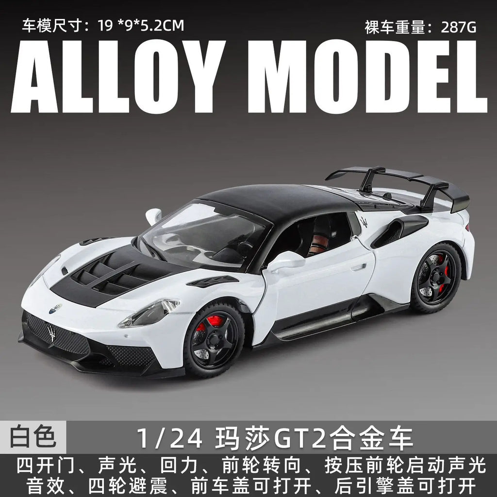 1:24 Martha gt2 Die-cast alloy toy car model Has various functions Collection Decoration miniature cars children's toys gift