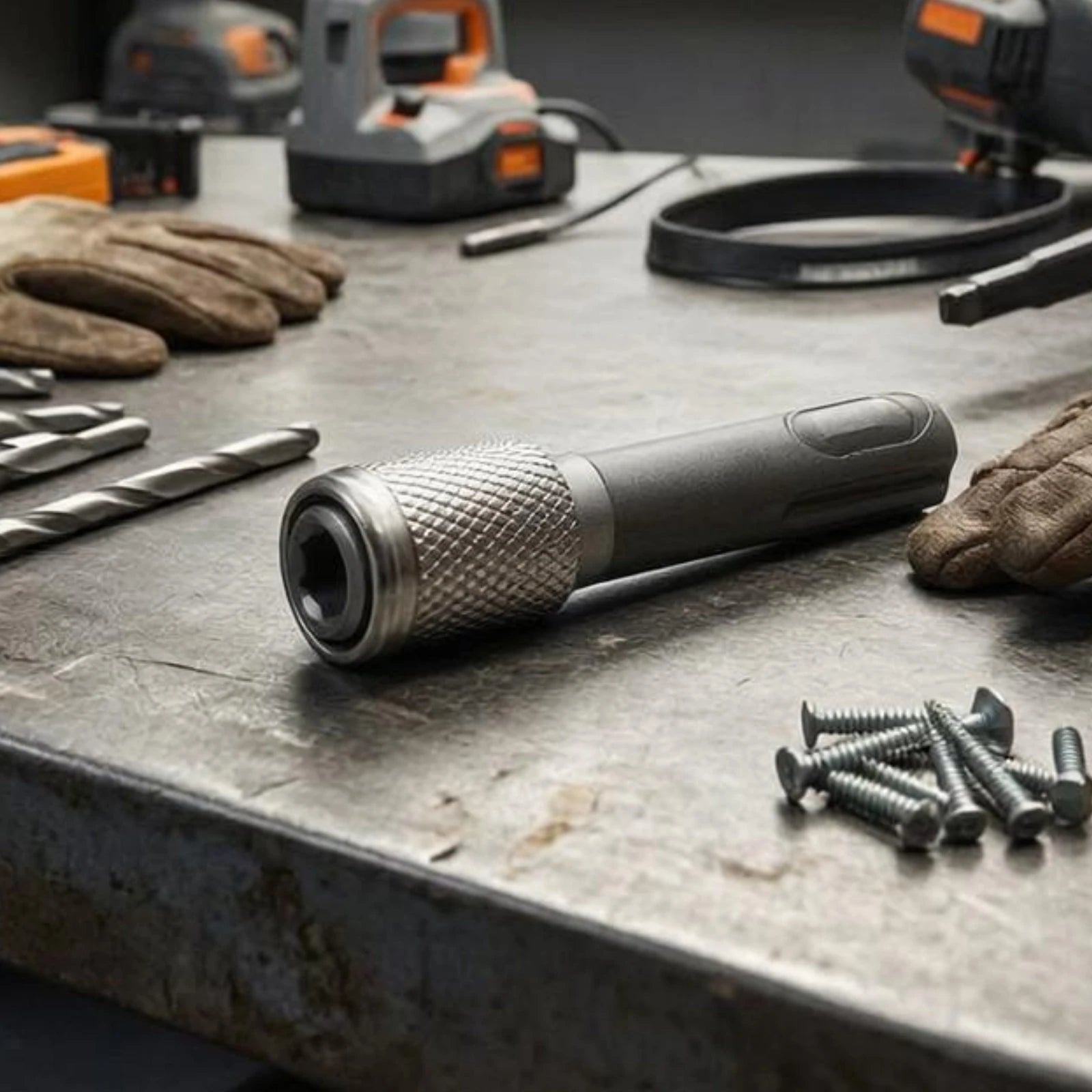Hex Shank Socket Adapter Knurled Hex Shank Adapter Drill Socket Extension Conversion Connector Tool Accessory Heavy Duty