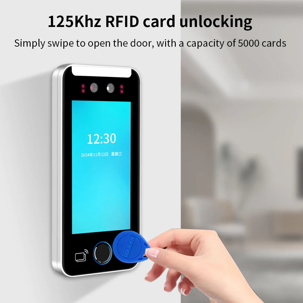 Lucking Door AI520KS LAN TCP WIFI Smart Life App Dynamic Face Recognition Attendance for Fingerprint Access Control System