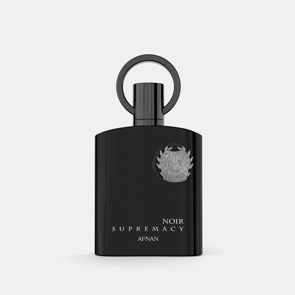 Afnan Supremacy Noir Eau de Parfum Spray for Men – Warm Woody Vanilla & Spicy Amber Scent, Khair Wood & Whipped Vanilla, Long-Lasting Luxury Fragrance, Perfect Gift, 3.4 fl oz / 100 ml