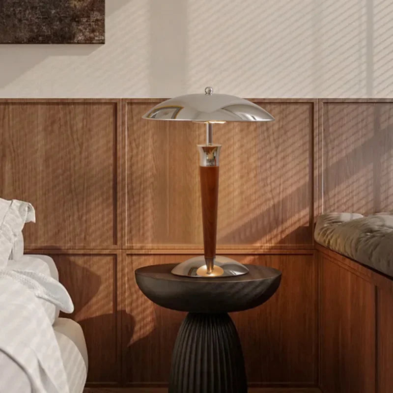 Metal study desk lamp, model room, wabi-sabi wind room, living room entrance, solid wood retro lamps